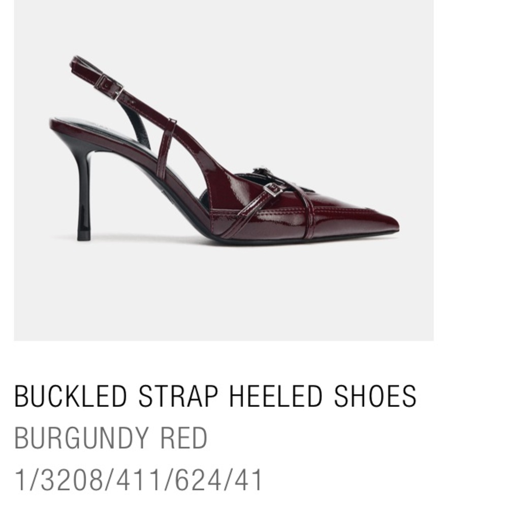 NWT Zara Buckled Strap Heels